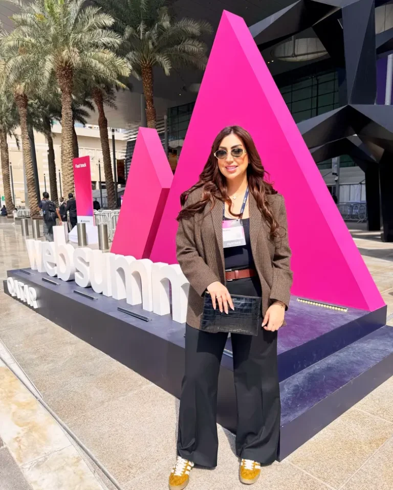 Naj Academy representing creative education at Web Summit in Doha